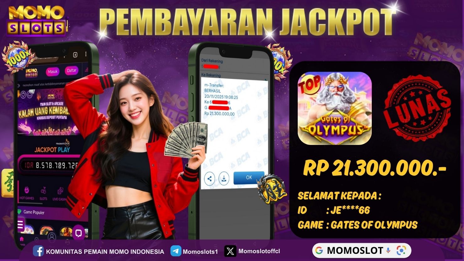 MOMOSLOTS JACKPOT SLOT GATES OF OLYMPUS